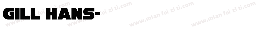 gill hans字体转换